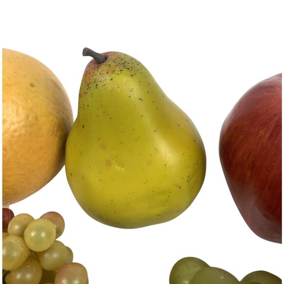 Lot Realistic Artificial Fruit Faux Quality Lifelike orange grapefruit pear Mix - Picture 5 of 9